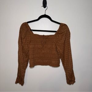 AMERICAN EAGLE Brown Stretchy Top